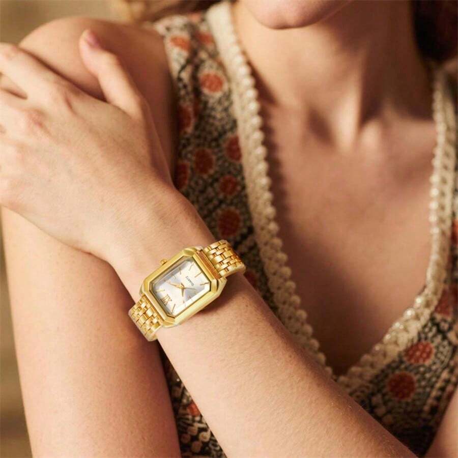Jewelry And Watches - Womens Square Case Quartz Watch With