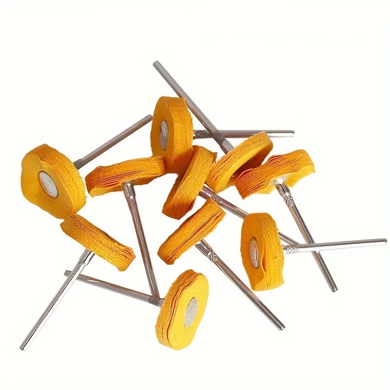 Jewelry And Watches - 8Pcs 3mm Yellow Polishing Cloth Wheel,