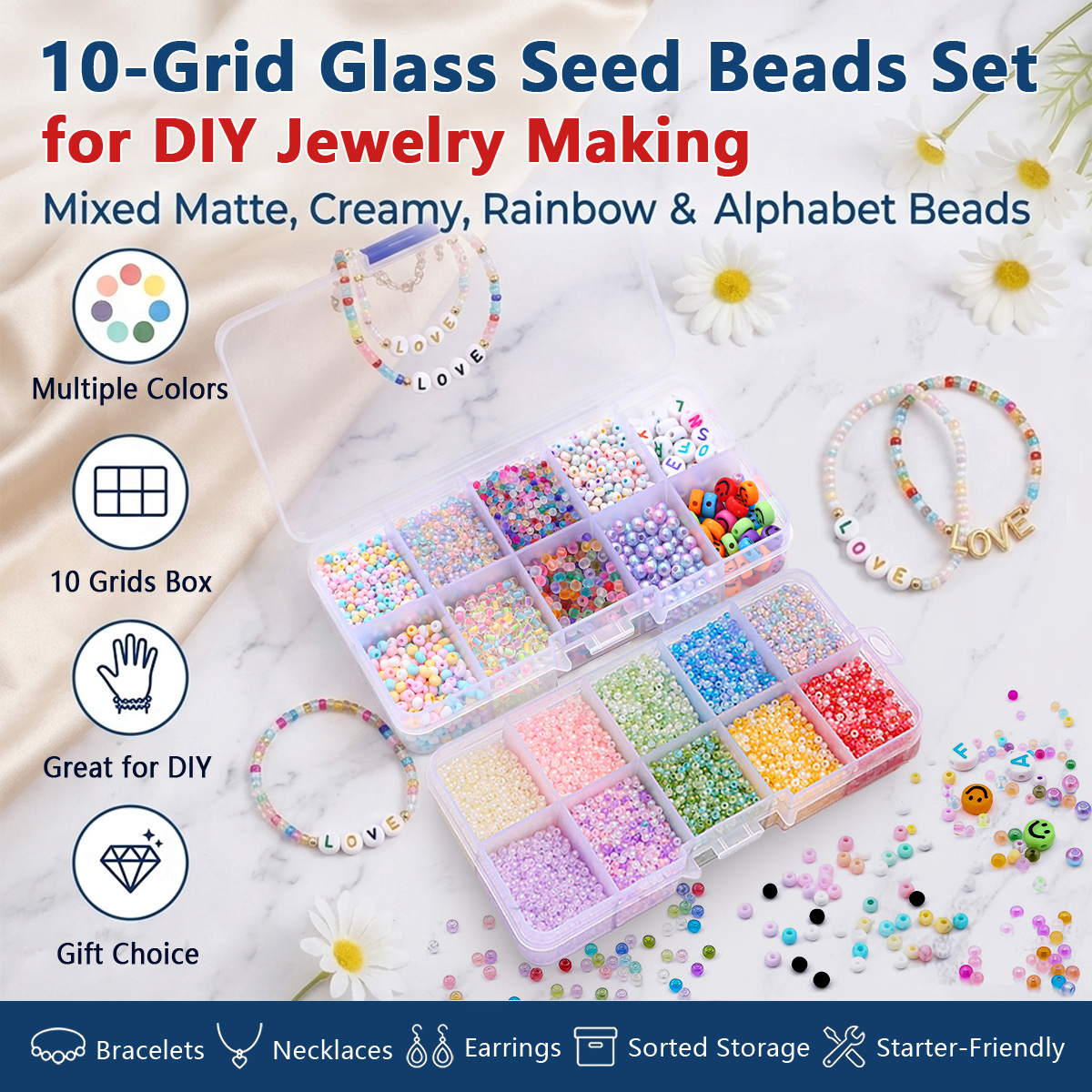 Fine Jewelry & Watches Photos - 2mm 3mm Glass Seed Beads Kit
