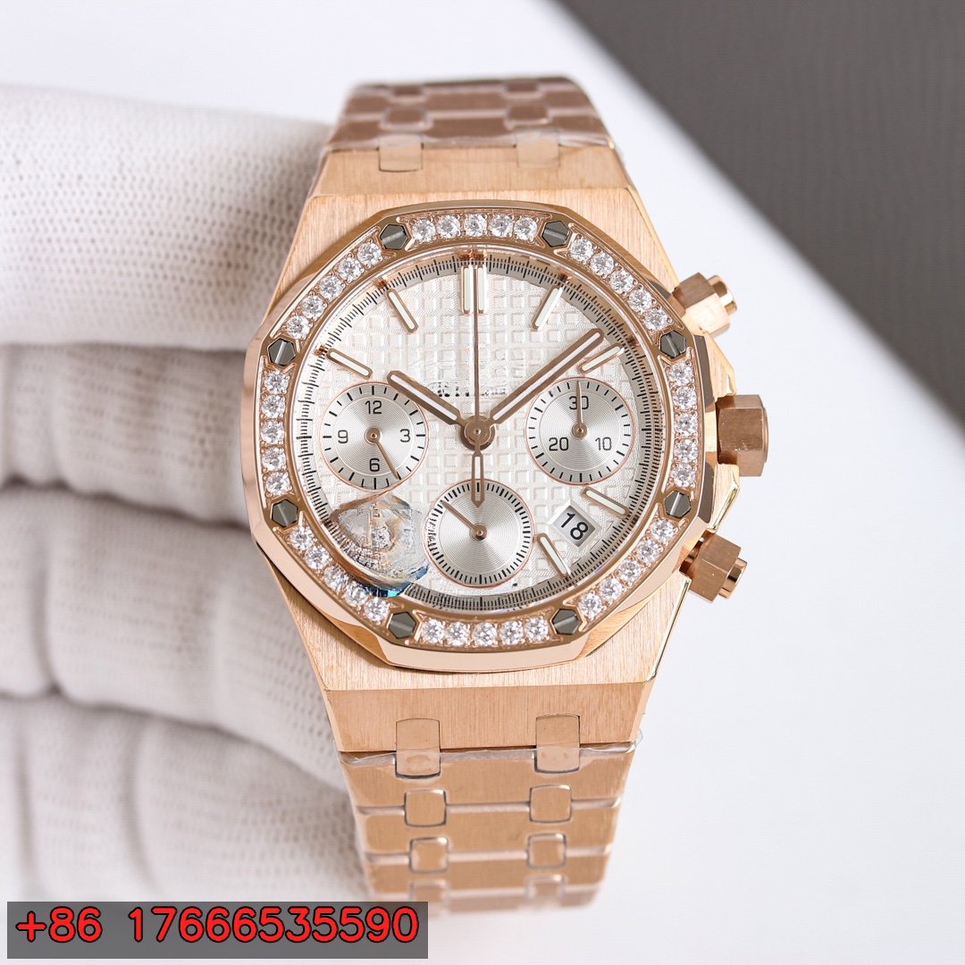 Stones Watches & Jewelry In Sweden Ab - APS 38mm Automatic Self-Wind Mechanical Chronograph