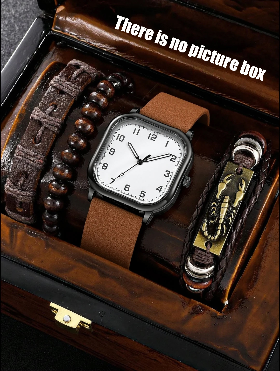 Jewellery Watch - No gift box; men's leather strap