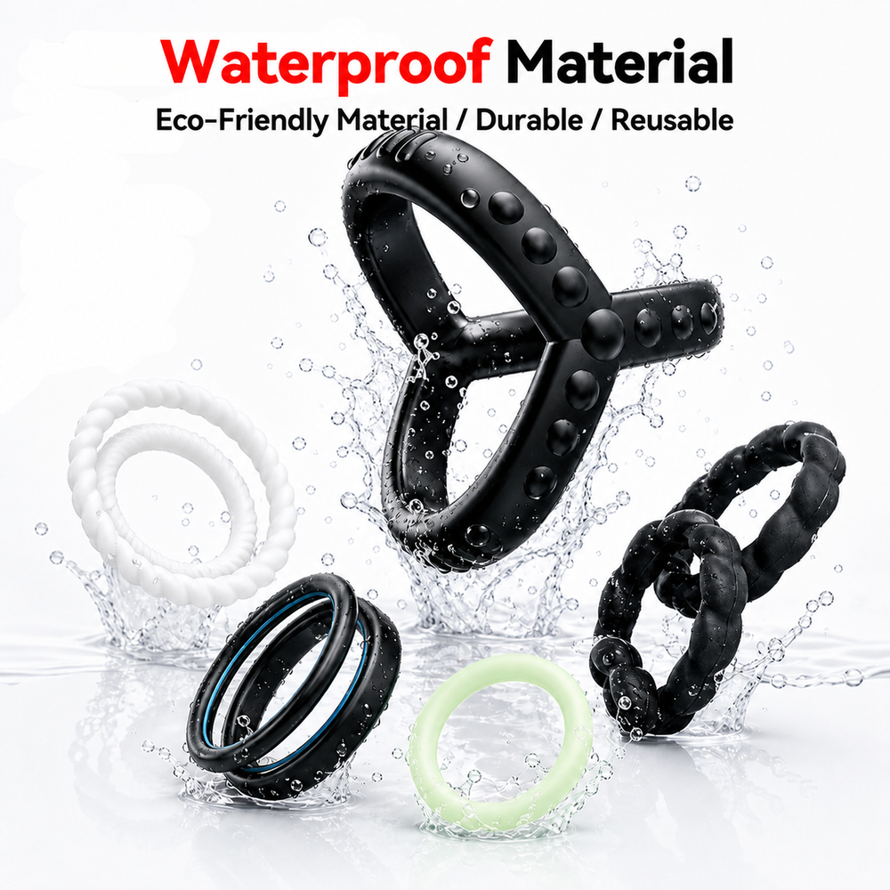 Waterproof Silicone Cock Ring  - Couple Ring Set ulasan dan harga