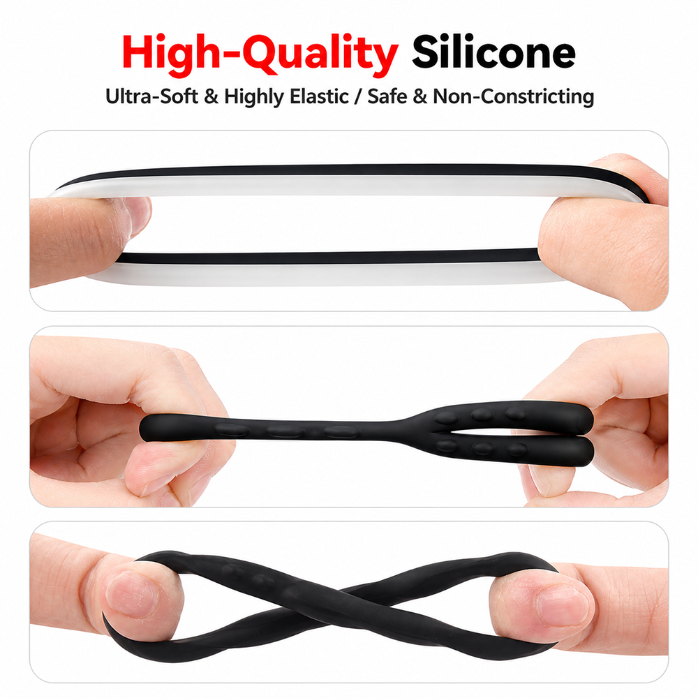 Waterproof Silicone Cock Ring  - Couple Ring Set ulasan dan harga