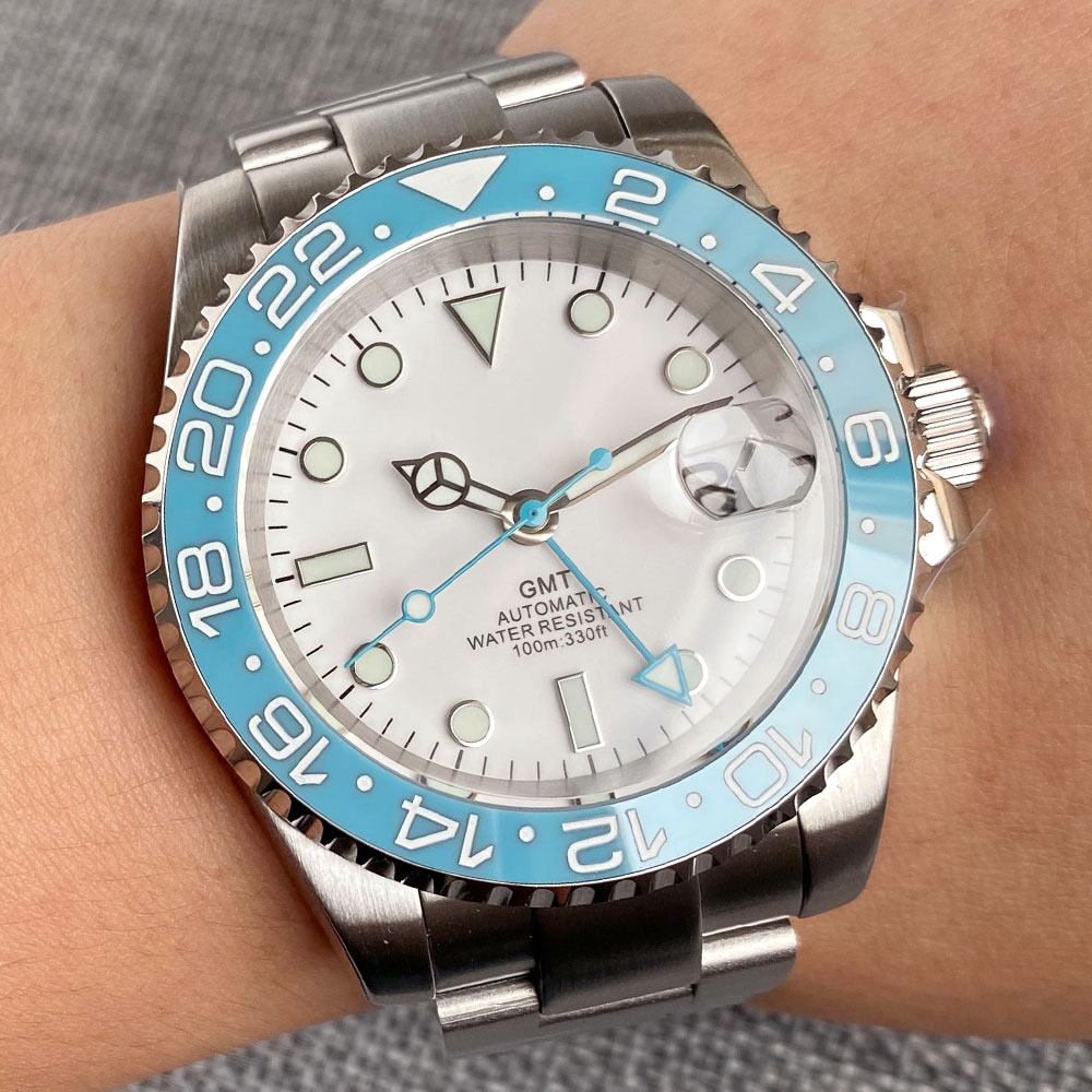 Customized 40mm Ice Blue Dial  - Jewelry And Watches ulasan dan harga
