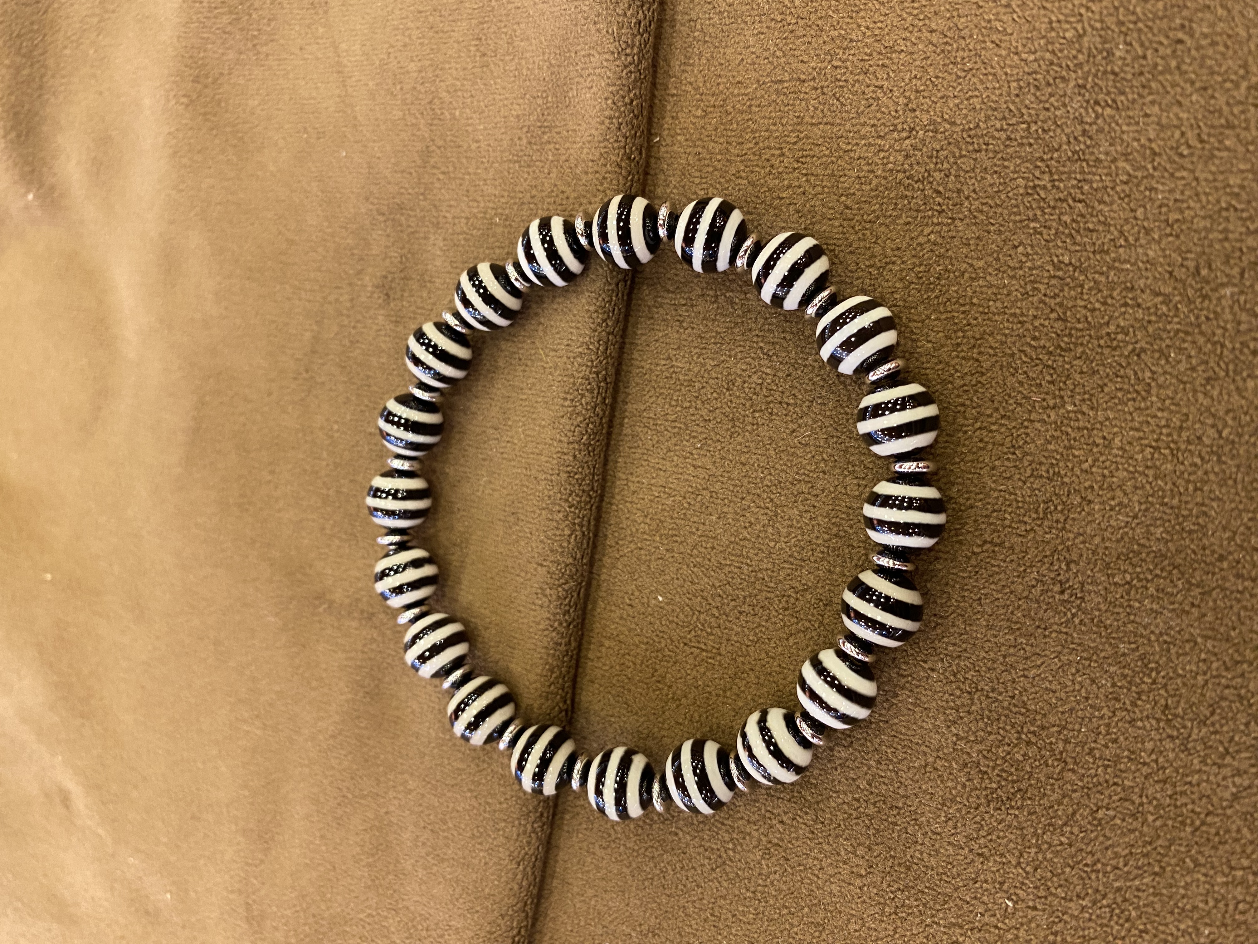 Black & White Striped Agate Br - Fine Jewelry & Watches Photos ulasan dan harga