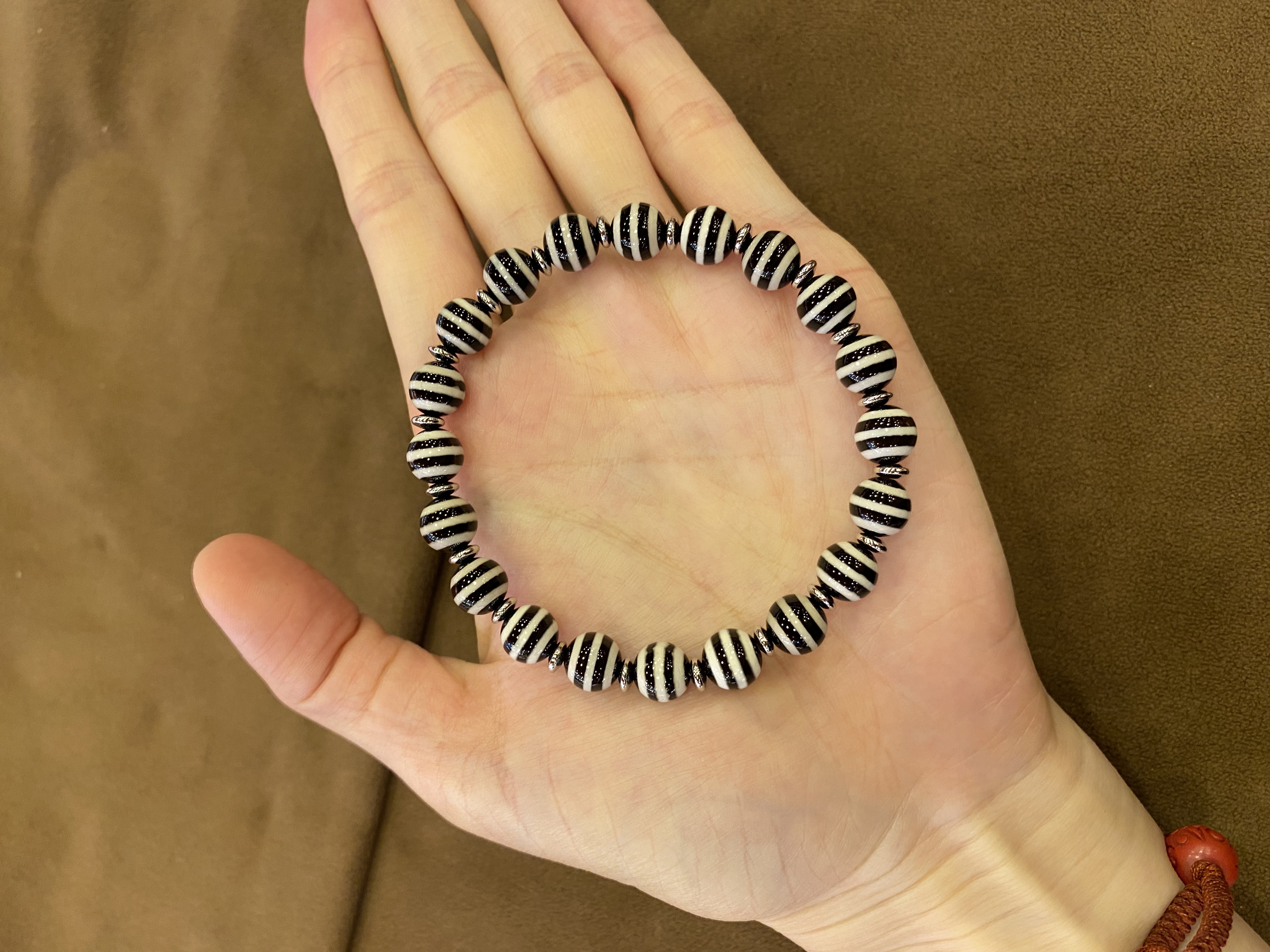 Black & White Striped Agate Br - Fine Jewelry & Watches Photos ulasan dan harga