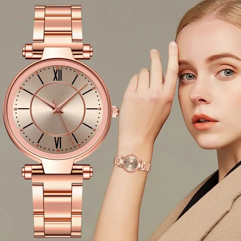 Luxury Rose Gold Stainless Ste - Mystery Jewelry Jar Watches ulasan dan harga