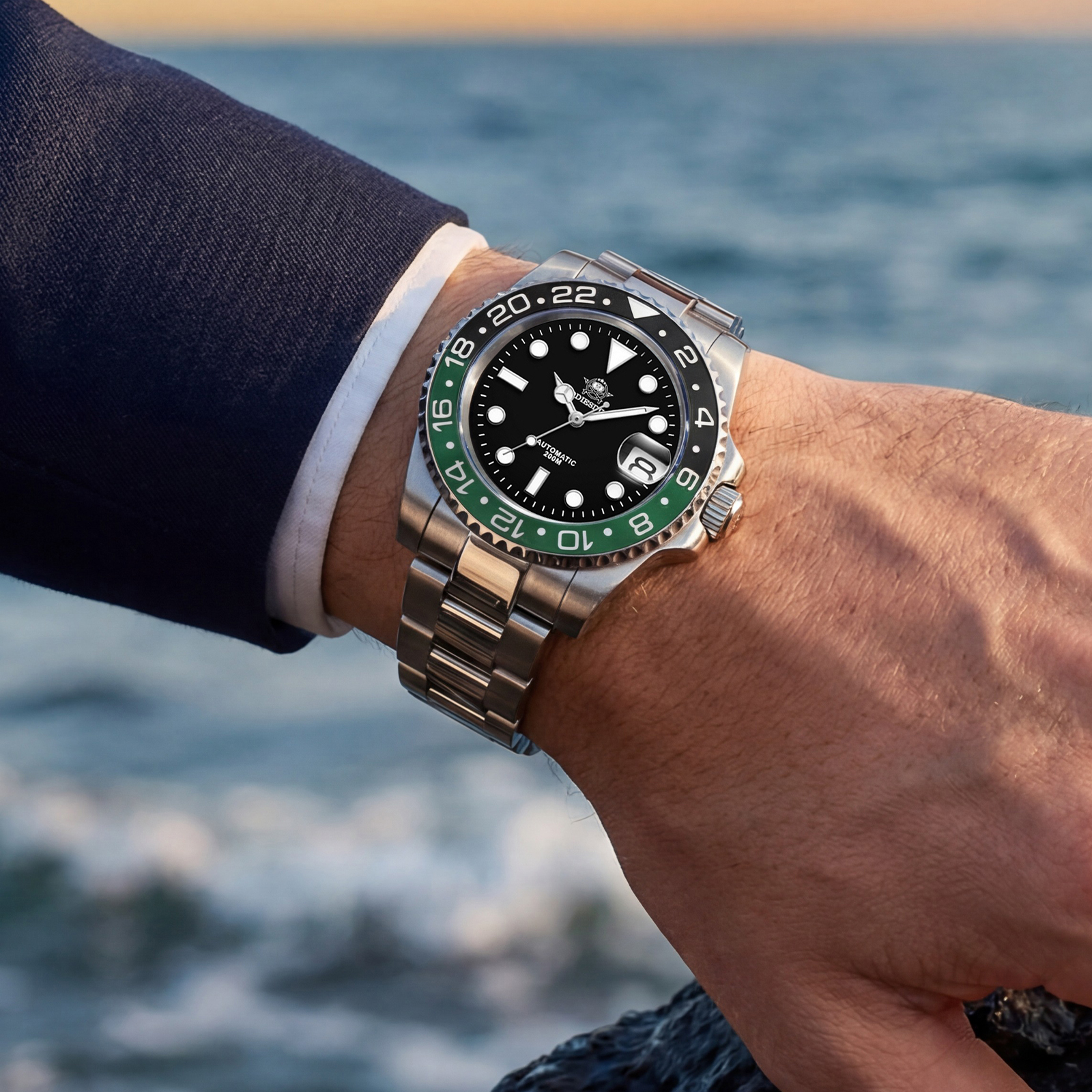 ADDIESDIVE Date Display Cerami - Stones Watches & Jewelry In Sweden Ab ulasan dan harga