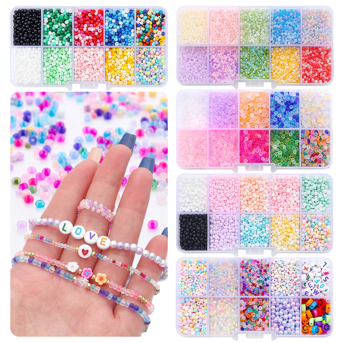 2mm 3mm Glass Seed Beads Kit w - Fine Jewelry & Watches Photos ulasan dan harga