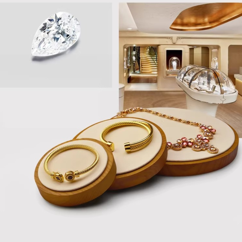 Solid Wood Jewelry Display Tra - Jewelry Stores With Watches ulasan dan harga