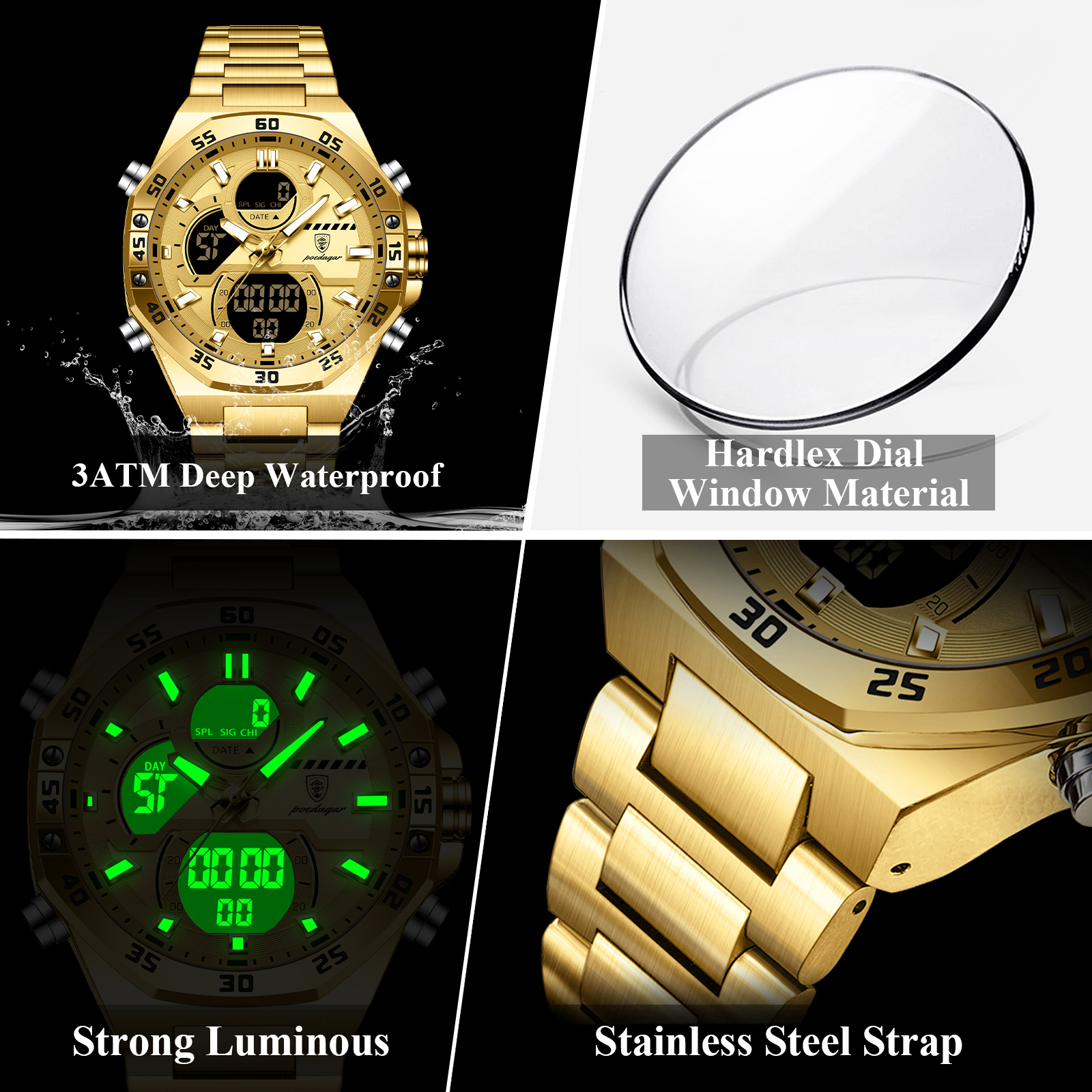 POEDAGAR Sport Men Watch LED W - Jewellery Watch ulasan dan harga
