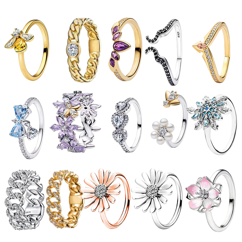 New S925 Love Diamond Ring Wom - Couple Ring Set ulasan dan harga