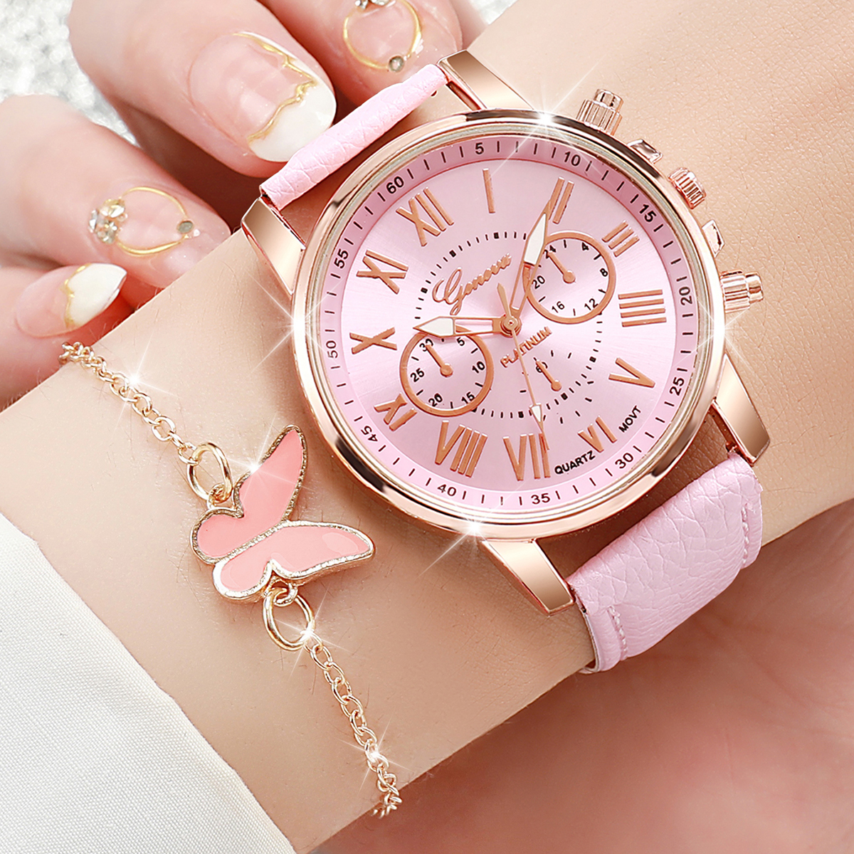 6PCS/Set Fashion Women Watches - Mystery Jewelry Jar Watches ulasan dan harga