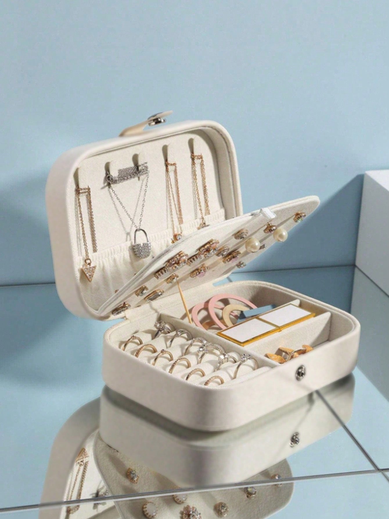 1 Rectangular Jewelry Box Pu J - Jewelry Stores With Watches ulasan dan harga