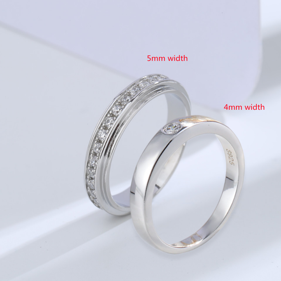 Buyee 925 Sterling Silver Coup - Couple Ring Set ulasan dan harga