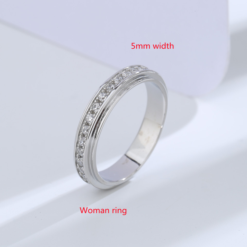 Buyee 925 Sterling Silver Coup - Couple Ring Set ulasan dan harga