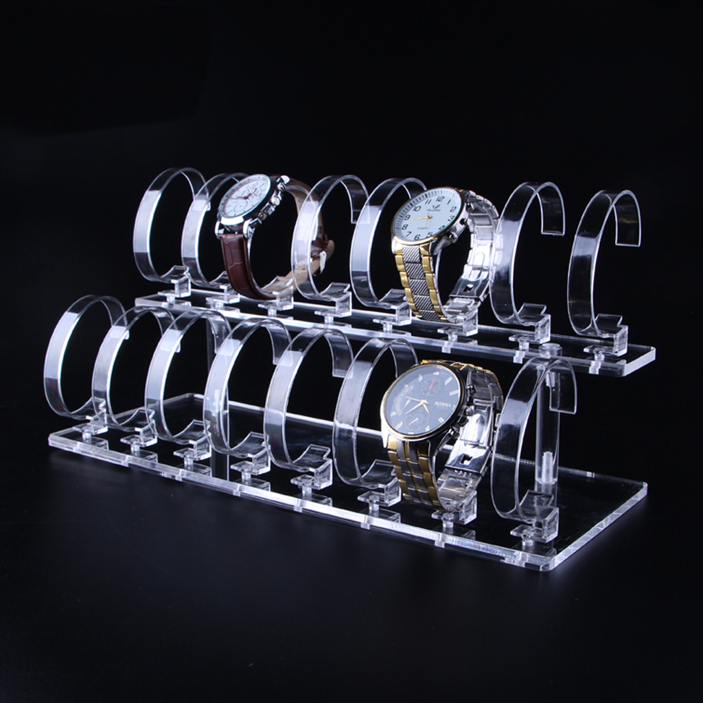 Acrylic 2-Tier Jewelry Wrist W - Jewelry Watches For Sale ulasan dan harga