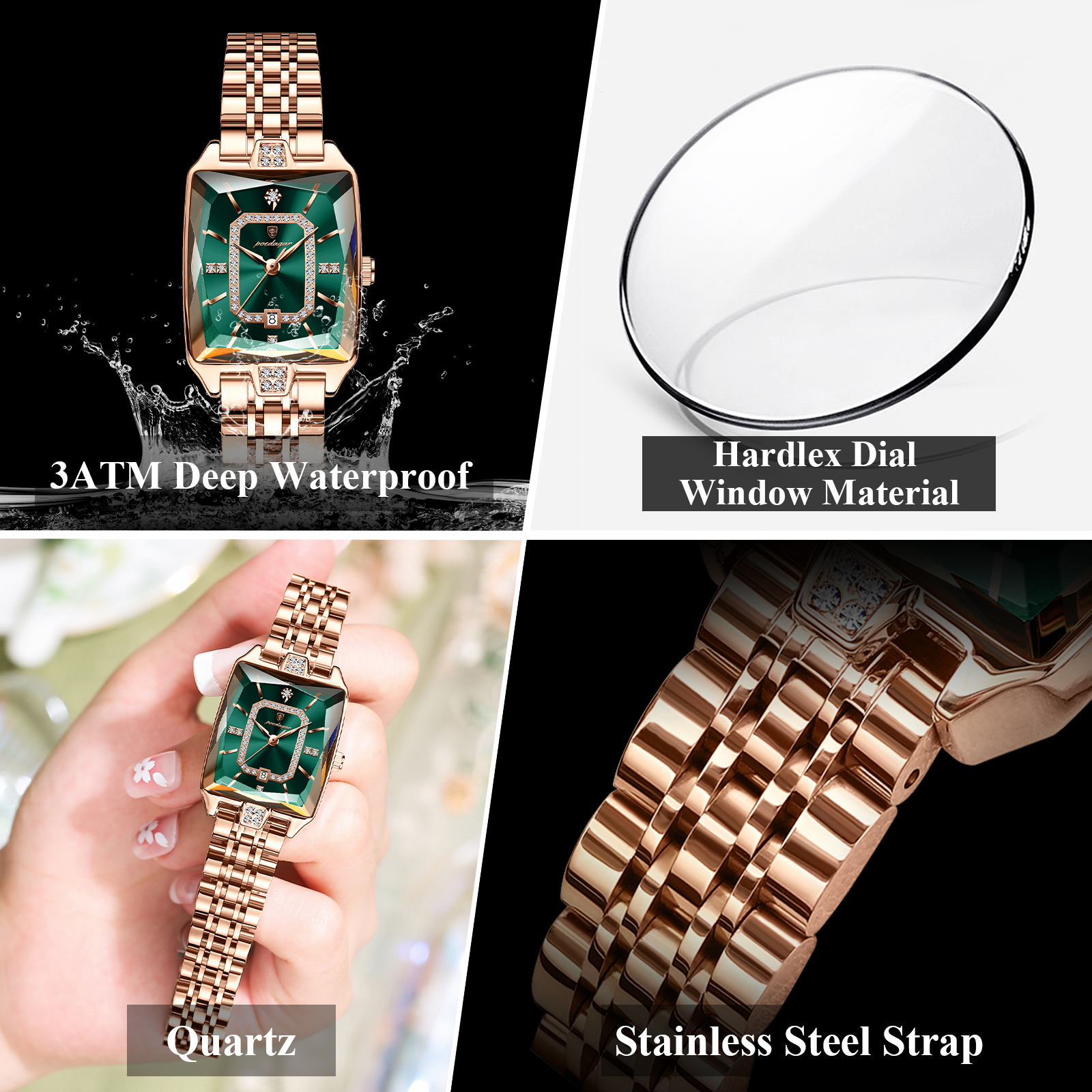 POEDAGAR Luxury Woman Watch Wa - High Jewelry Watches ulasan dan harga