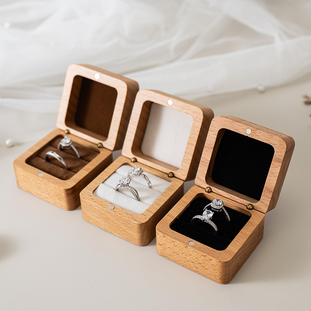 Personalized Carved Wooden Rin - Couple Ring Set ulasan dan harga