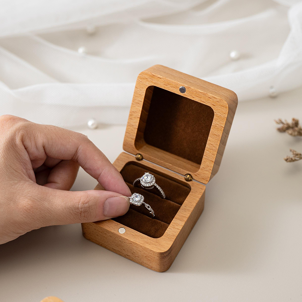 Personalized Carved Wooden Rin - Couple Ring Set ulasan dan harga