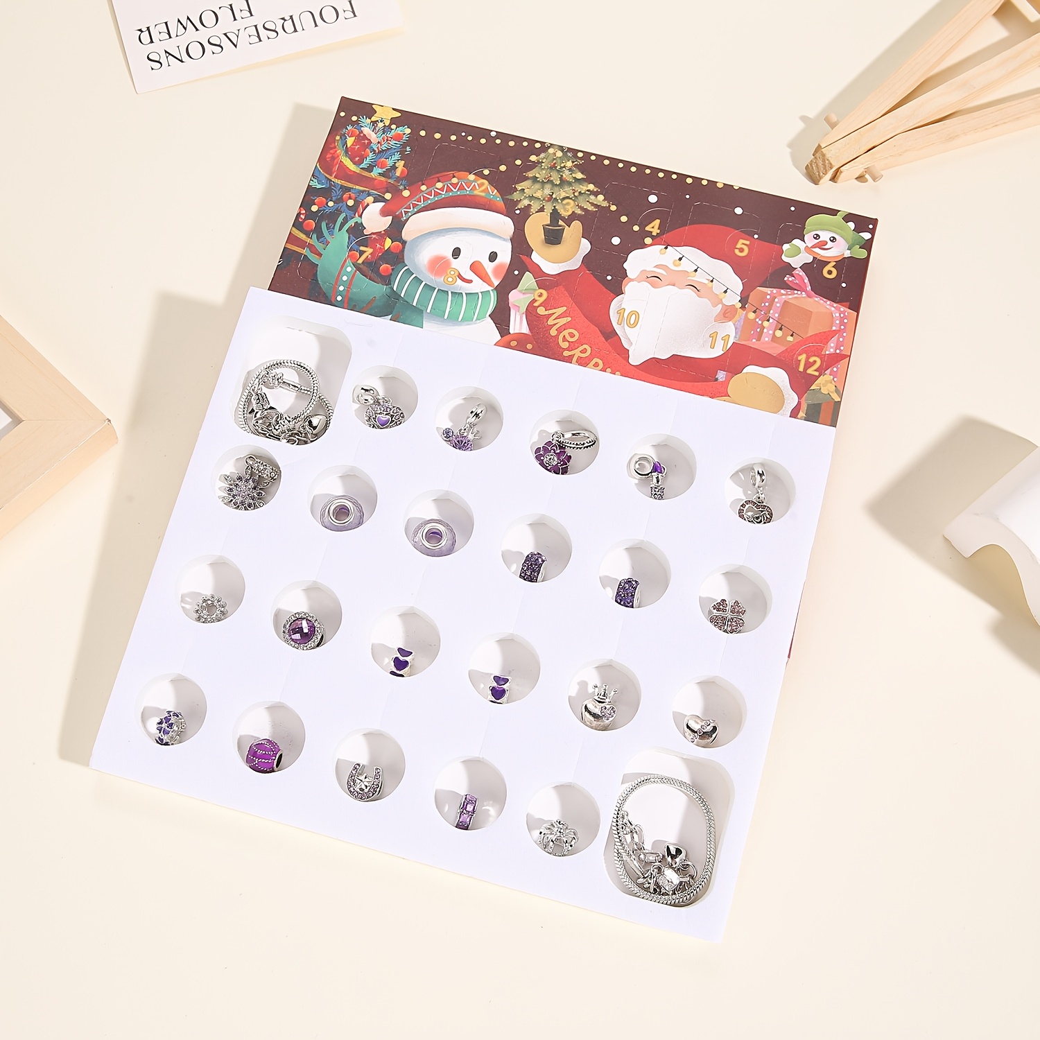 Christmas purple beads DIY jew - Fine Jewelry & Watches Photos ulasan dan harga