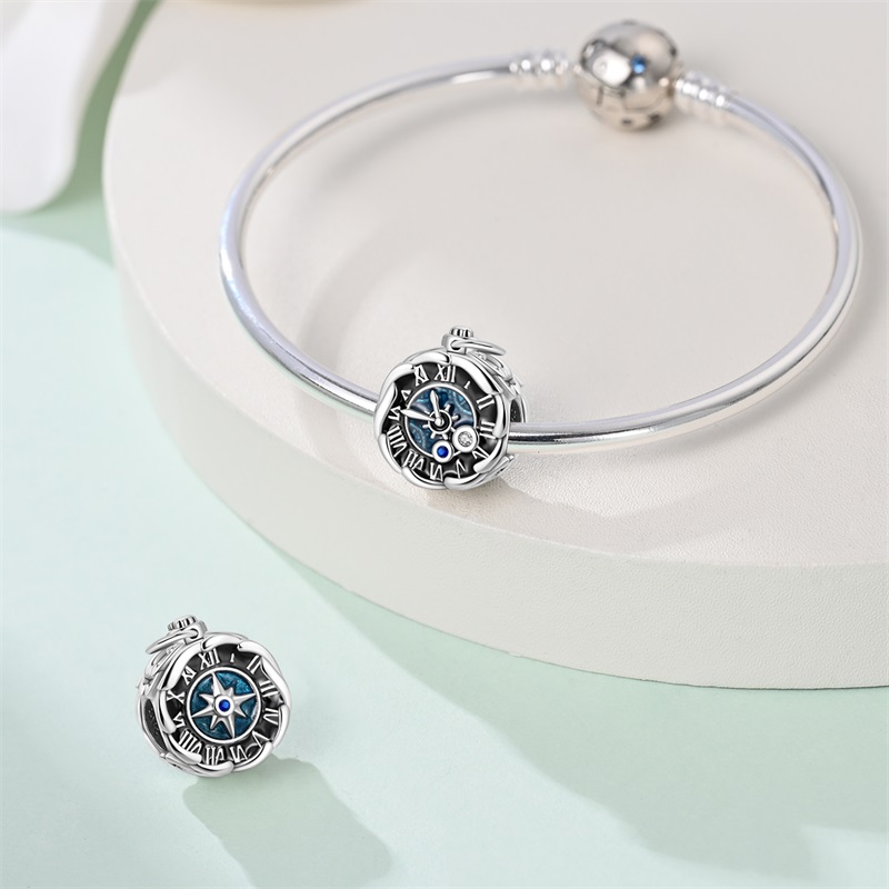 925 Sterling Silver Charms Bea - Jewelry Making Watches ulasan dan harga