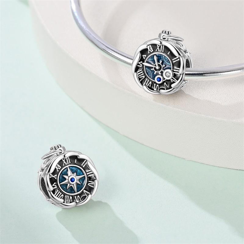 925 Sterling Silver Charms Bea - Jewelry Making Watches ulasan dan harga
