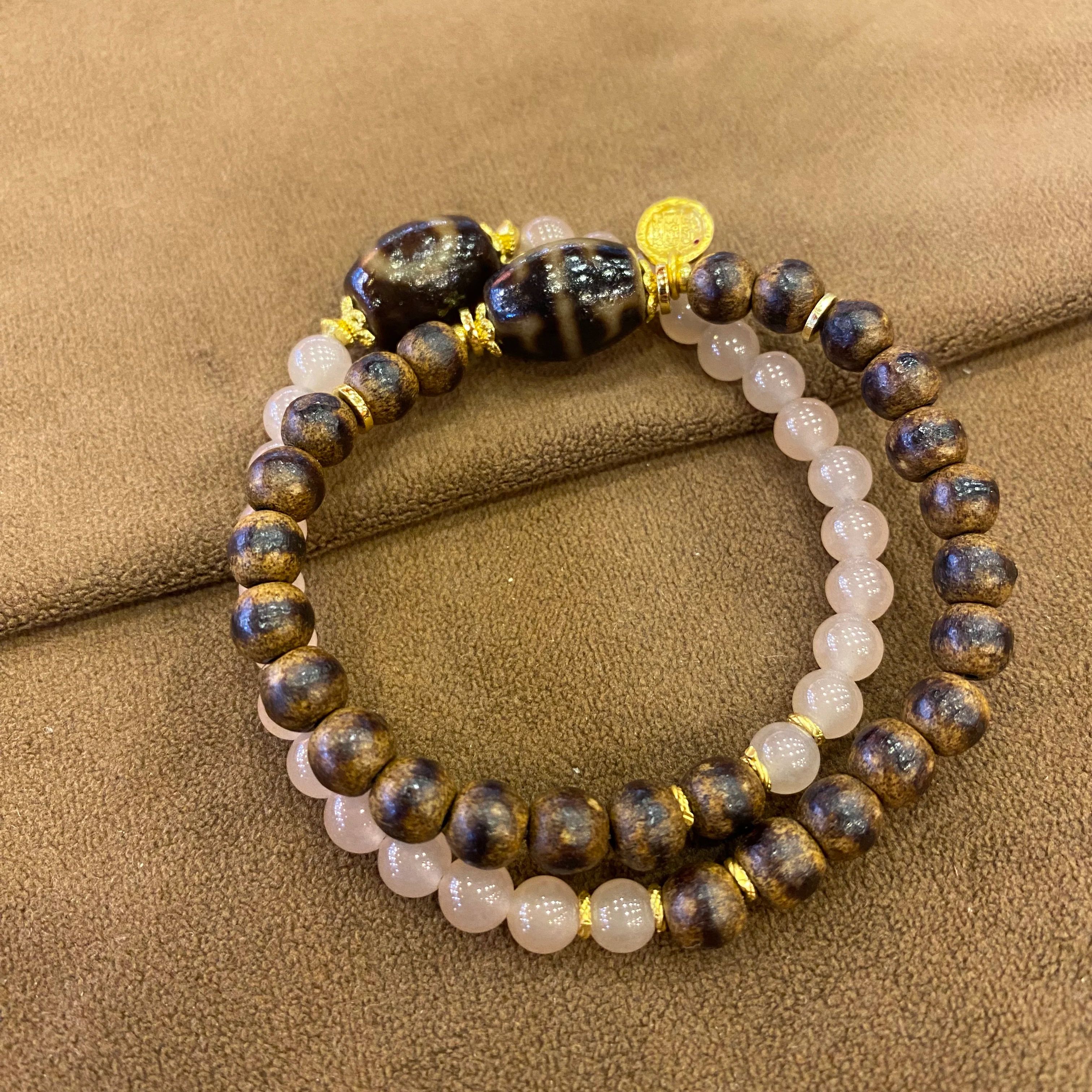 Agarwood & Rose Quartz Bracele - Fine Jewelry & Watches Photos ulasan dan harga