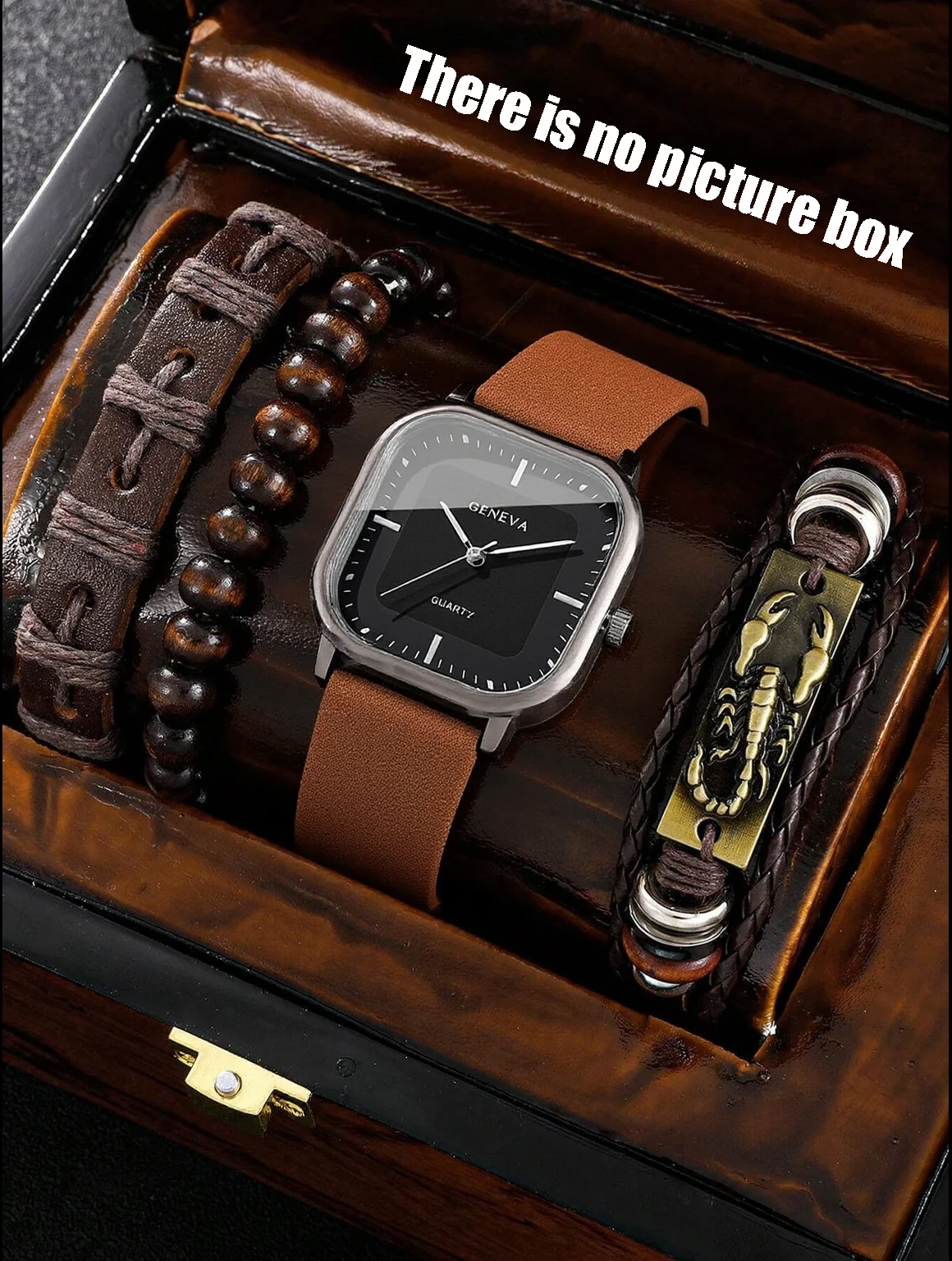 No gift box; men's leather str - Jewellery Watch ulasan dan harga