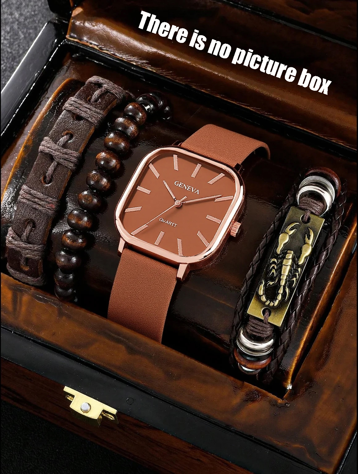No gift box; men's leather str - Jewellery Watch ulasan dan harga