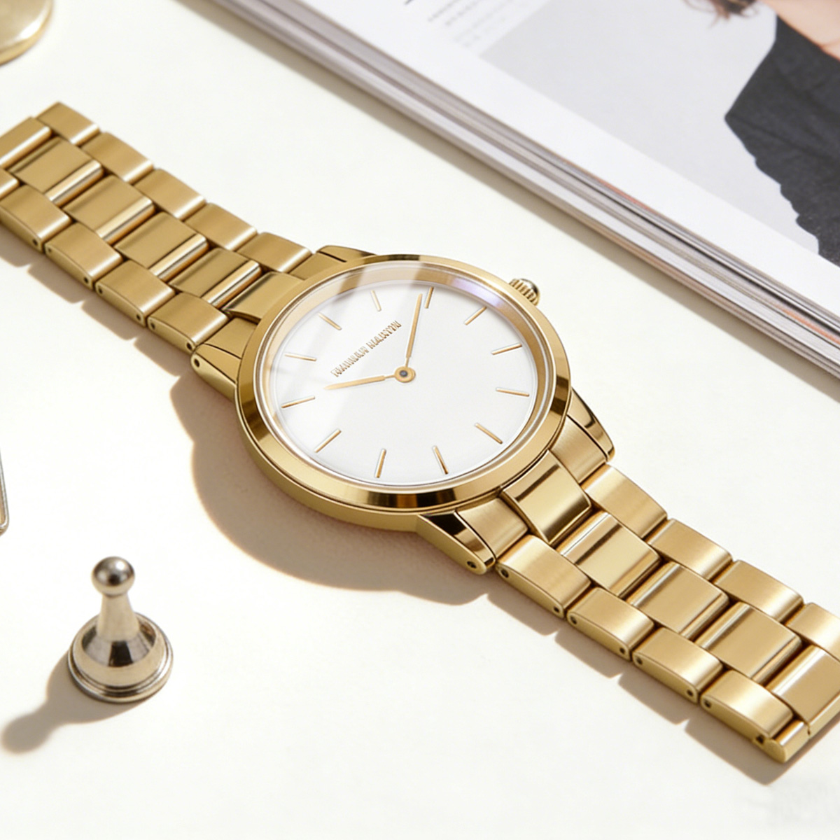Womens Watch Rose Gold Stainle - Mystery Jewelry Jar Watches ulasan dan harga