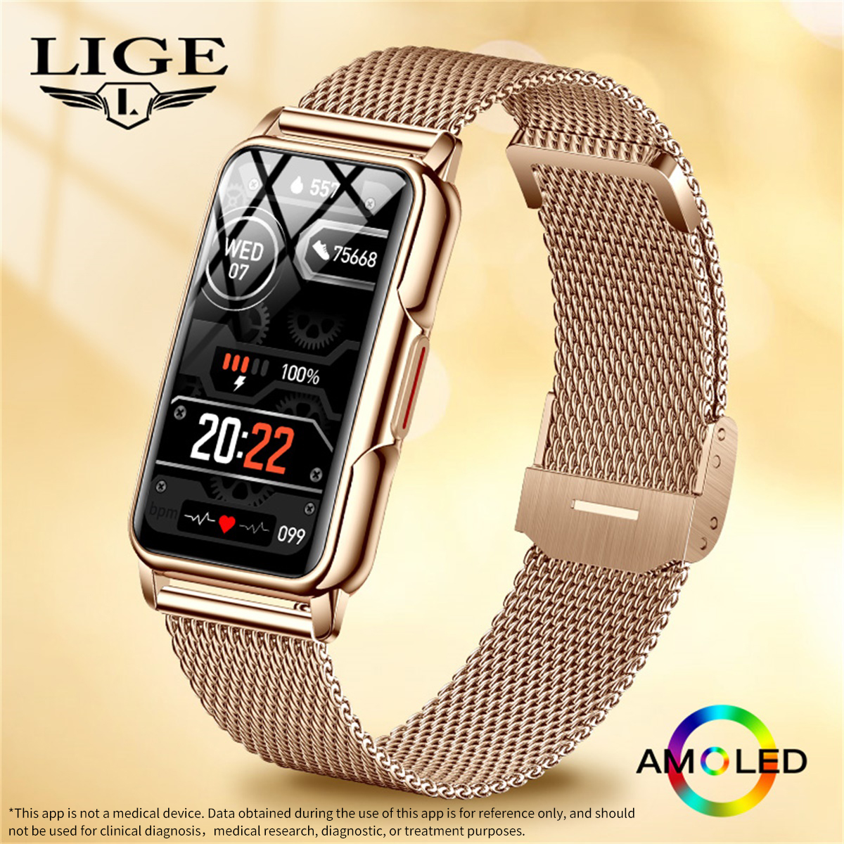 LIGE Smart Watch Men Women Fit - Jewellery Watch ulasan dan harga