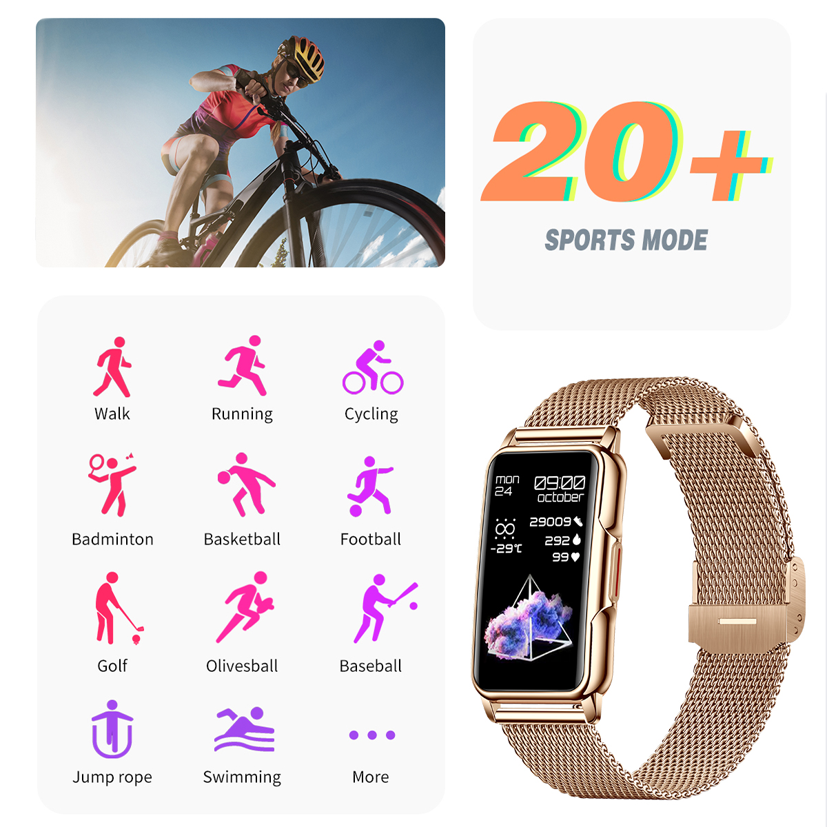 LIGE Smart Watch Men Women Fit - Jewellery Watch ulasan dan harga